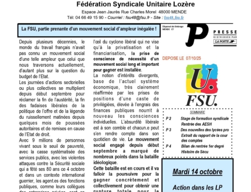 POUR Numéro 188 octobre 2025