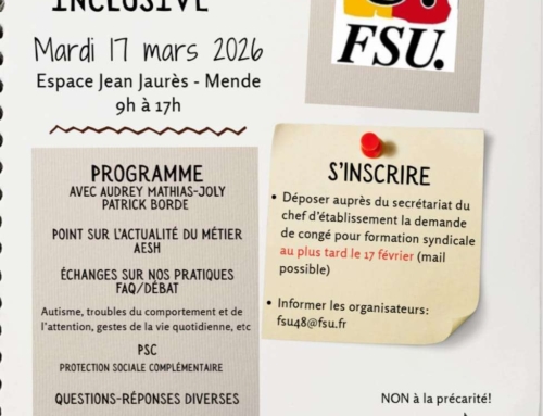 STAGE AESH du 17 MARS 2026